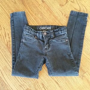 Girls Black  Skinny Jeans Size 6